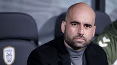 Claudio Gir�ldez, durante el PAOK-Celta de este jueves en el Toumba Stadium.