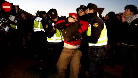 Detenci�n en Santiago de un sindicalista