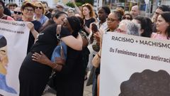 Antonina Semedo, una de las primeras mujeres caboverdianas que se asent� en A Mari�a, recibi� este lunes numerosos gestos de apoyo y cari�o en Burela