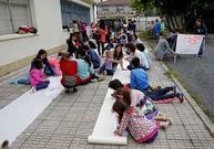 O Pino est� movilizado en defensa de su colegio. 