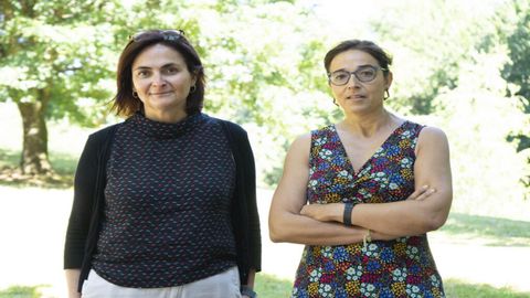 Las investigadoras Dolores Cortina y Beatriz Fernández