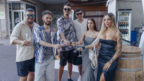 Asistentes a la primera jornada de la XVIII Feira do Vio de Monterrei.