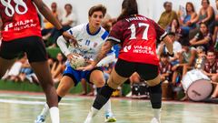 La jugadora del Guard�s Cecilia Cacheda, durante el partido ante el Zonzamas.