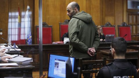 Julio Gonzlez Sierra durante su declaracin en la Audiencia Provincial de Ourense