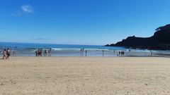 Playa de Bocamar, en Cudillero