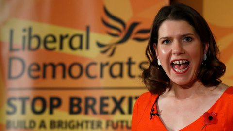 Jo Swinson present� ayer la campa�a de los liberaldem�cratas