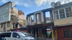 Nuevo derrumbamiento de un inmueble en ruinas en el barrio ferrolano de Esteiro