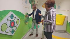 Concepci�n Saavedra en la nueva sala habilitada