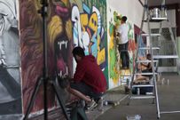 A Estrada acogi� en el San Paio un concurso de grafiti. 