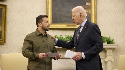 Reuni�n entre Biden y Zelenski, el 22 de septiembre en la Casa Blanca.