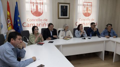 Comparecencia del PSOE tras la reuni�n mantenida con las mariscadoras