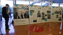 A mostra sobre Antonio Fraguas inaugurouse onte en Santiago