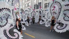 Imagen de una comparsa en el desfile de carnaval de Pontevedra de a�o 2020
