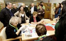 Los socialistas visitaron la sede de Afaber.