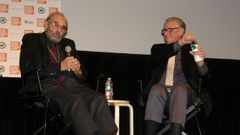 Stanley Donen, a la izquierda, entrevistado por el tambi�n director Mike Nichols, en el 2010