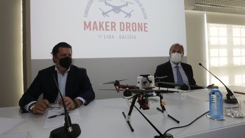 Presentacin de la liga Maker Drones, esta maana en la Fundacin Barri