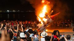 Trump se quema en Oleiros, as� se vivi� la noche en la comarca