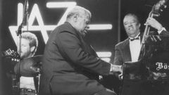 Oscar Peterson, en la imagen, en el festival de jazz de Vitoria en 1991.