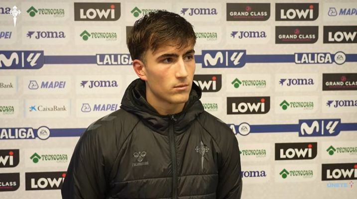 El jugador del Celta Javi Rodr�guez, tras el partido ante el Getafe en el Coliseum.