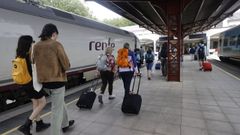 Foto de archivo de la estaci�n de tren de Ferrol