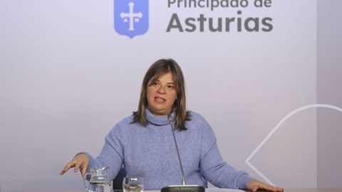 La vicepresidenta del Principado y consejera de Presidencia, Reto Demogr�fico, Igualdad y Turismo, Gimena Llamedo