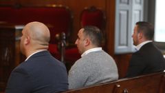 Javier L�pez, Diego Font�n y S�ntorum, durante el juicio