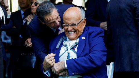 Rudy Giuliani, el pasado septiembre con Andrew Cuomo, exgobernador de Nueva York.