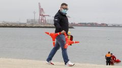 Pruebas para socorristas en la playa de A Compostela