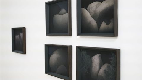 Detalle de la exposición de Opazo