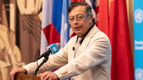 El presidente de Colombia, Gustavo Petro
