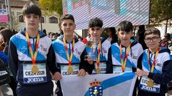 Atletas del Ames Atletismo en el Campeonato de Espa�a.