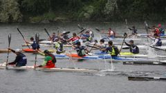 Una regata de ultramarat�n en las aguas del Mi�o.La Gold River Race disput� su segunda etapa entre la capital ourensana y la localidad de Castrelo de Mi�o