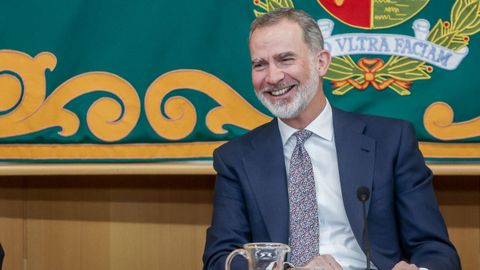 La emoci�n de Felipe VI al regresar a la facultad de Derecho donde estudi�