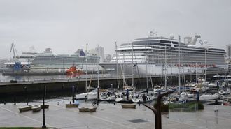 Este lunes el puerto recibi� una doble escala de cruceros.