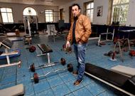 El presidente del club mostr� a La Voz el deplorable estado de las instalaciones.