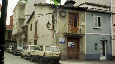 Casa ya desaparecida en Monforte en la que estuvo desterrada Filomena Arias