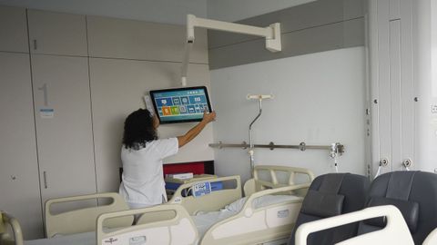 Habitaci�n de la planta de neurolog�a del Hospital Lucus Augusti (Hula)