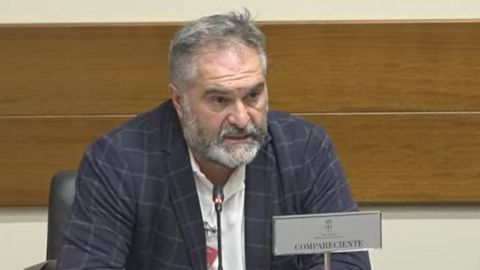 Fernando Prendes durante su comparecencia