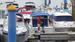 El puerto deportivo de Sanxenxo, das atrs