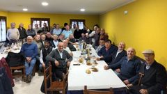 Comida de confraternizaci�n de los Manolos de Mondo�edo, que reuni� este a�o a 36 comensales con este nombre