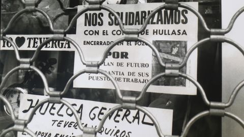 El comercio local apoya la movilizaci�n de los mineros