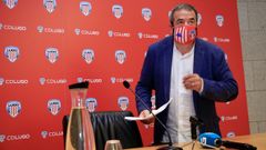 El presidente del Lugo, Tino Saqu�s. 