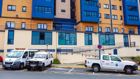 Imagen del exterior de la sede de Protección Civil de Culleredo.