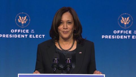 La vicepresidenta electa, Kamala Harris