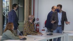 El conselleiro de Cultura, Rom�n Rodr�guez, present� la iniciativa a representantes del sector cultural en el edificio Font�n