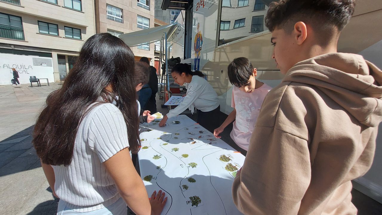 Un camión en Lalín para sensibilizar y aprender más sobre gestión forestal sostenible