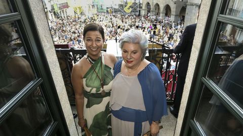 Preg�n de Dolores V�zquez en las fiestas de Betanzos