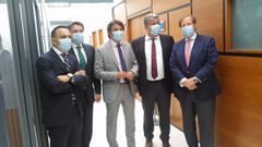 Jose �lvarez Almeida, presidente de OTEA; Jorge Marichal, presidente de CEHAT; Fernando Corral, vicepresidente de OTEA; Felipe Sordo, miembro del Comit� Ejecutivo de CEHAT e integrante de OTEA; y Ram�n Estalella, secretario