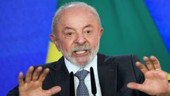 El presidente de Brasil, Luiz In�cio  Lula  da Silva