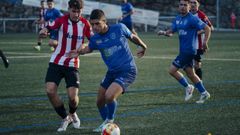 Adrin Presas conduce un baln en la medular del Barbads